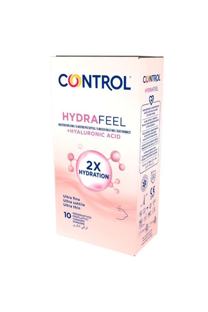 CONTROL - PRESERVATIVI ULTRA SOTTILI HYDRAFEEL CON ACIDO IALURONICO 10 PEZZI