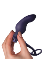 ROCKS-OFF - NOVA ZENTURIAN PLUG PROSTATICO VIBRANTE CON ANELLI 16 MODALITÀ BLU SCURO
