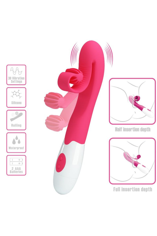 ROMANCE - VIBRATORE E STIMOLATORE 30 VELOCITÀ ROSA