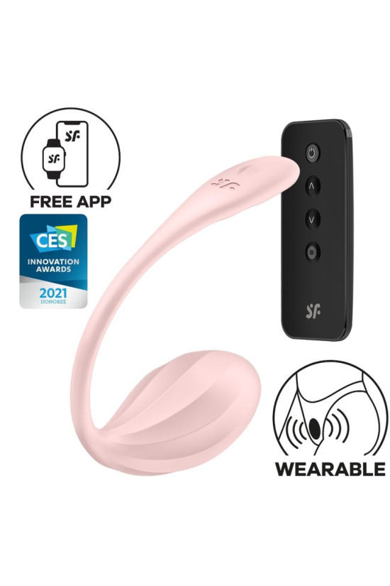 SATISFYER - RIBBED PETAL STIMOLATORE CON TELECOMANDO G POINT ROSE APP FREE