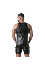 LOCKER GEAR - PUNCH HOLE LEATHERETTE CANOTTA KAKI XL