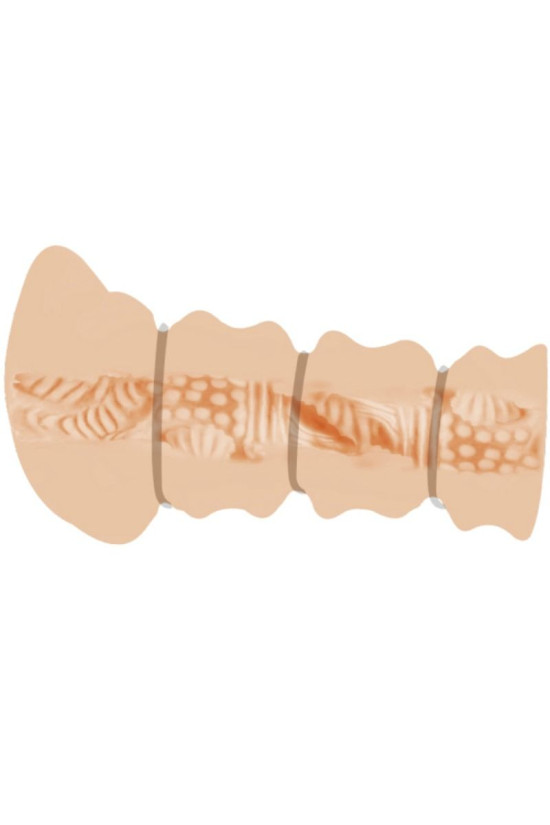 CRAZY BULL - MASTURBADOR CON ANELLI VAGINA MODELLO 2