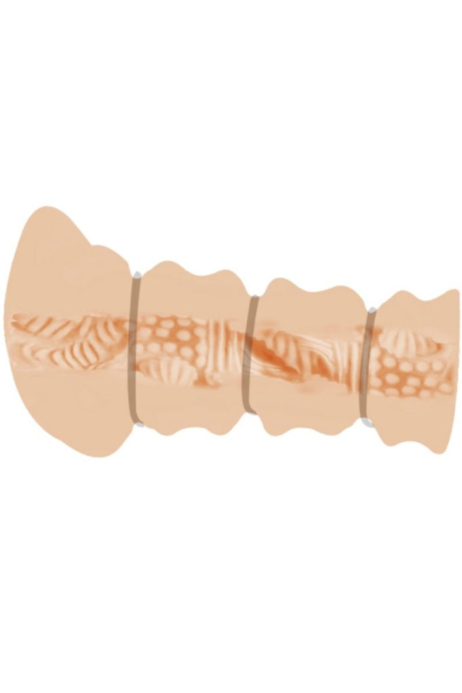 CRAZY BULL - MASTURBADOR CON ANELLI VAGINA MODELLO 2