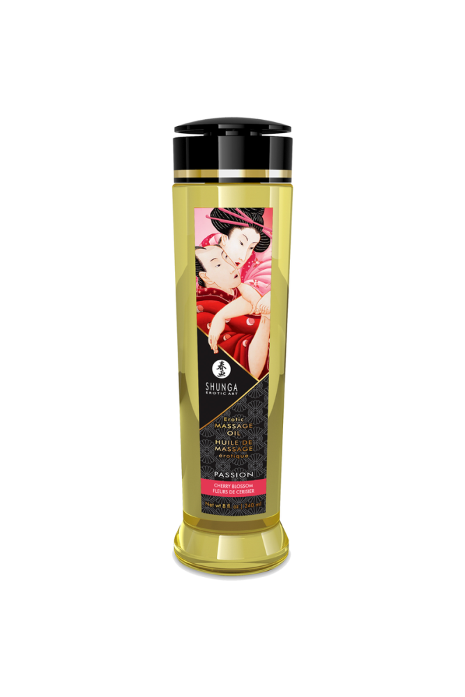 SHUNGA - PASSION OLIO DA MASSAGGIO EROTICO FIORE DI CILIEGIO 240 ML