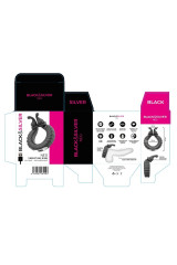 BLACK &amp; SILVER - - NEO ANELLO VIBRANTE RICARICABILE PER COPPIE