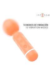INTENSE - JARED MINI MASSAGGIATORE A BACCHETTA RICARICABILE TRAMITE USB ARANCIONE