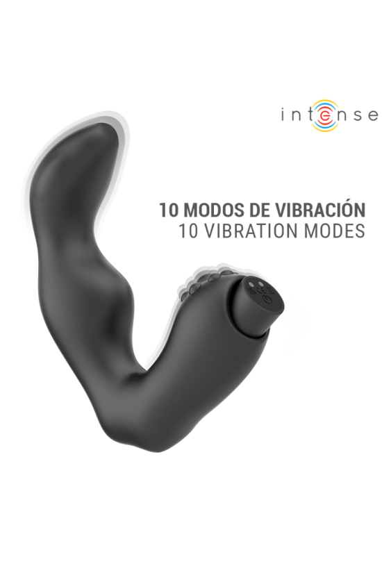 INTENSE - MASSAGGIATORE PROSTATICO RICARICABILE VIA USB HENRY NERO