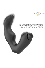 INTENSE - MASSAGGIATORE PROSTATICO RICARICABILE VIA USB HENRY NERO