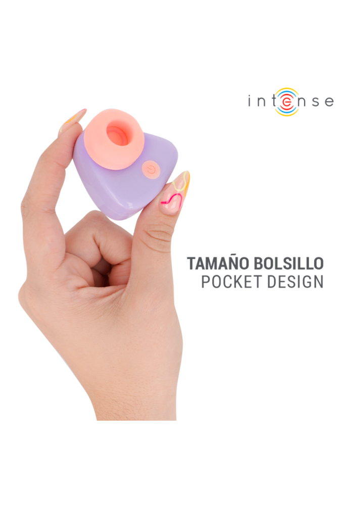 INTENSE - STIMOLATORE CLITORIDEO A SUZIONE RICARICABILE TRAMITE USB CUKI VIOLA