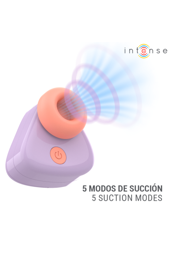 INTENSE - STIMOLATORE CLITORIDEO A SUZIONE RICARICABILE TRAMITE USB CUKI VIOLA