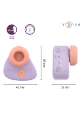 INTENSE - STIMOLATORE CLITORIDEO A SUZIONE RICARICABILE TRAMITE USB CUKI VIOLA
