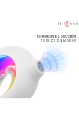 INTENSE - STIMOLATORE CLITORIDEO A SUZIONE CON VIBRAZIONE RICARICABILE TRAMITE USB ASTON BIANCO