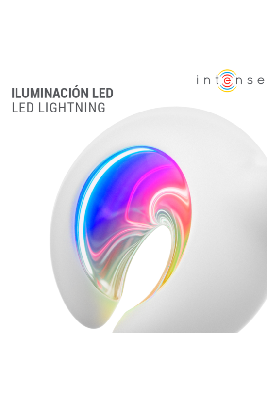 INTENSE - STIMOLATORE CLITORIDEO A SUZIONE CON VIBRAZIONE RICARICABILE TRAMITE USB ASTON BIANCO