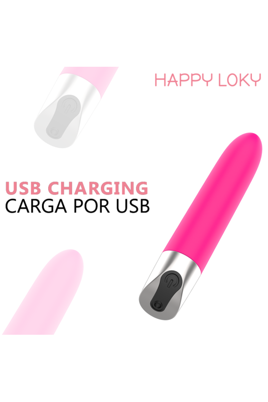 HAPPY LOKY - MINI VIBRATORE ROSA RICARICABILE TRAMITE USB A FORMA DI MAIALINO