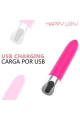 HAPPY LOKY - MINI VIBRATORE ROSA RICARICABILE TRAMITE USB A FORMA DI MAIALINO