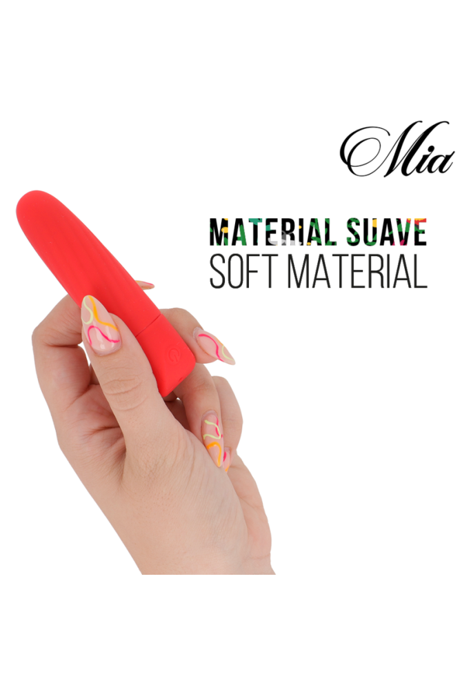 MIA - LUCY ELLEN MINI VIBRATORE RICARICABILE TRAMITE USB ROSSO