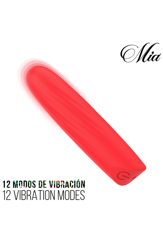 MIA - LUCY ELLEN MINI VIBRATORE RICARICABILE TRAMITE USB ROSSO