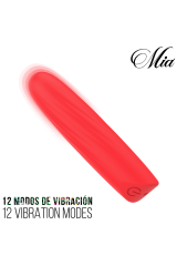 MIA - LUCY ELLEN MINI VIBRATORE RICARICABILE TRAMITE USB ROSSO