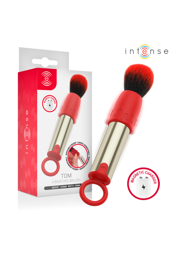 INTENSE - PENNELLO DA TRUCCO VIBRANTE RICARICABILE VIA USB TOM ROSSO