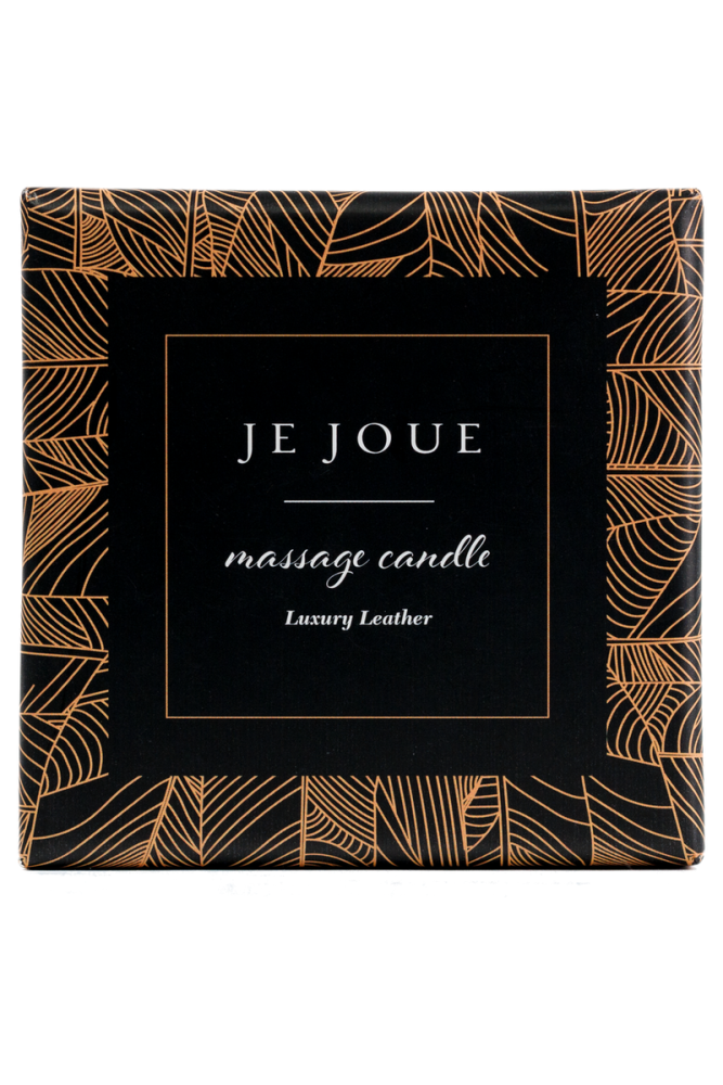 JE JOUE - LUXURY LEATHER CANDELA DA MASSAGGIO CON OLIO CALDO PROFUMO CUOIO 160 G