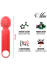 MIA - LUCY ELLEN MINI MASSAGGIATORE A BACCHETTA RICARICABILE TRAMITE USB ROSSO