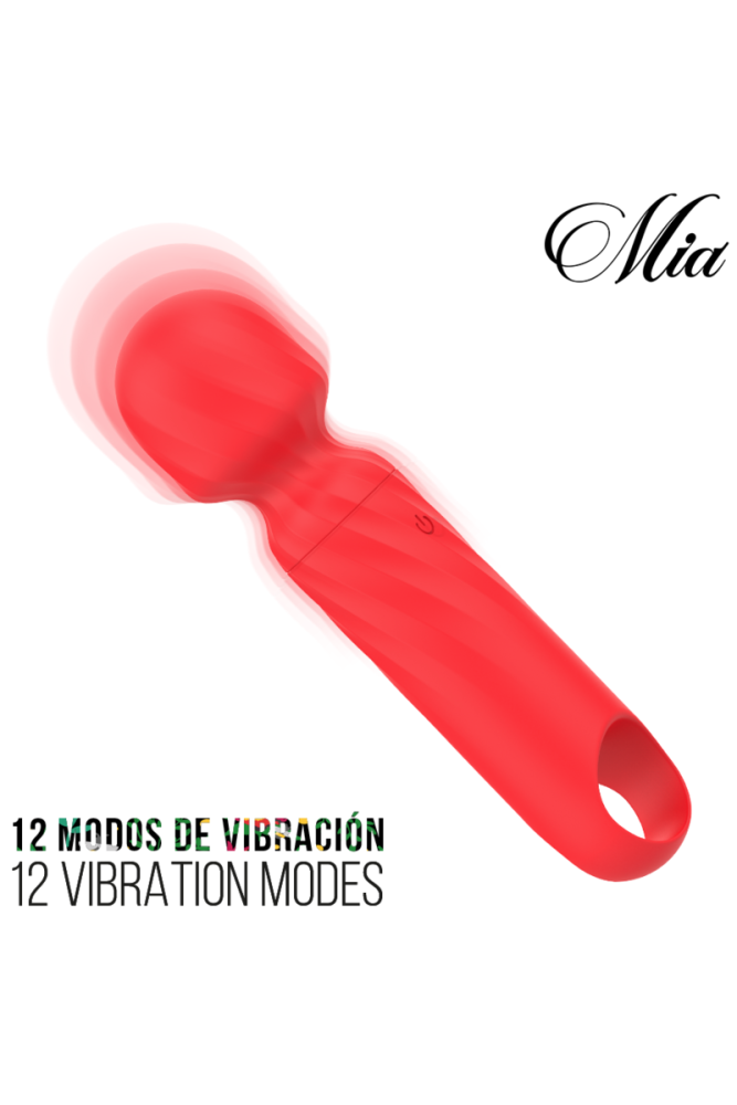 MIA - LUCY ELLEN MINI MASSAGGIATORE A BACCHETTA RICARICABILE TRAMITE USB ROSSO