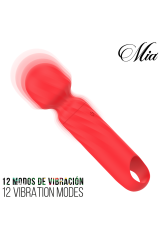 MIA - LUCY ELLEN MINI MASSAGGIATORE A BACCHETTA RICARICABILE TRAMITE USB ROSSO