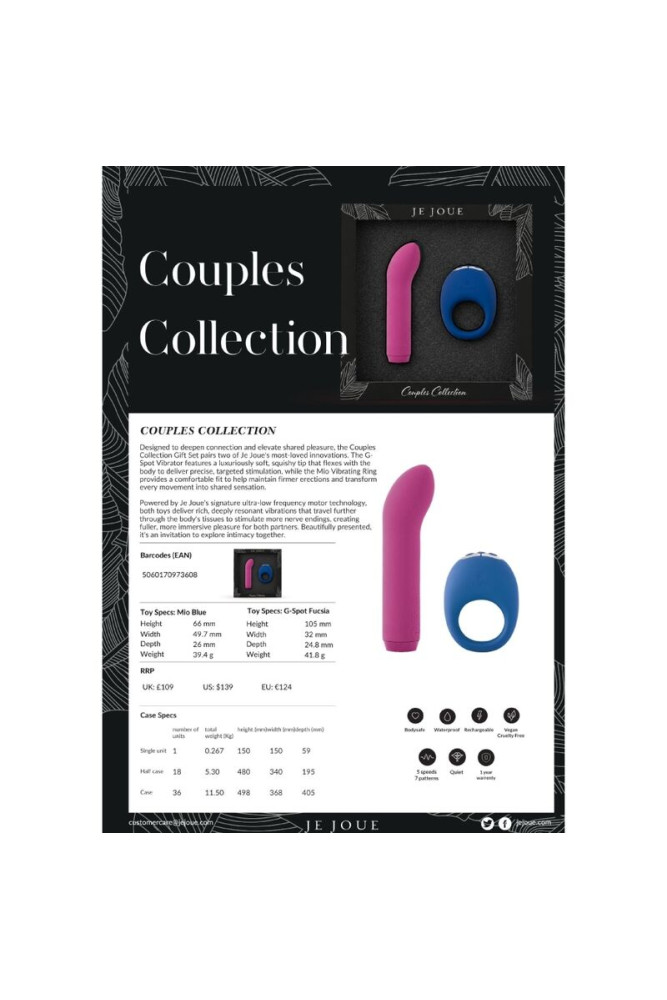 JE JOUE - COUPLES COLLECTION SET VIBRATORE PER COPPIA