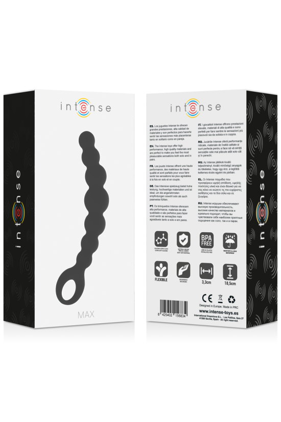INTENSE - SFERE ANAL MAX BLACK
