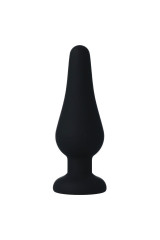 INTENSE - PLUG ANALE PIPO M SILICONE NERO 11 CM