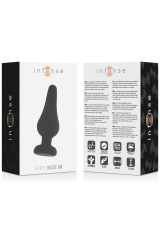INTENSE - PLUG ANALE PIPO M SILICONE NERO 11 CM