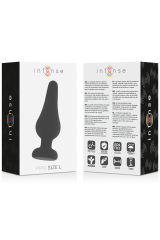 INTENSE - PLUG ANALE PIPO L SILICONE NERO 13 CM