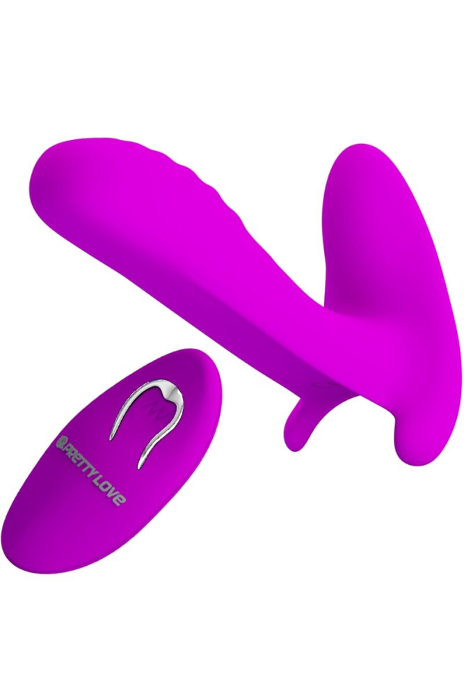 PRETTY LOVE - MASSAGGIATORE E VIBRATORE 12 VIBRAZIONI TELECOMANDO VIOLA