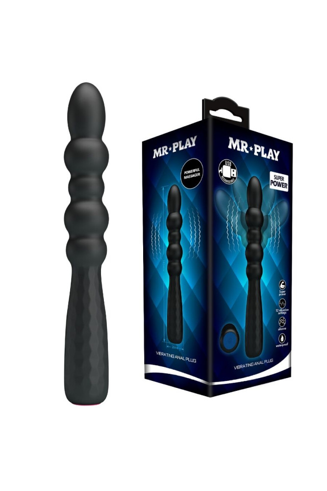 MR PLAY - PLUG ANALE VIBRANTE FLESSIBILE
