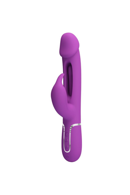 PRETTY LOVE - KAMPAS 3 IN 1 MULTIFUNZIONE VIBRATORE CONIGLIO VIOLA