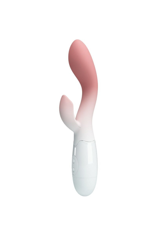 PRETTY LOVE - VIBRATORE PUNTO G LUMINOSO + STIMOLATORE CLITORIDEO 30 VIBRAZIONI ROSA