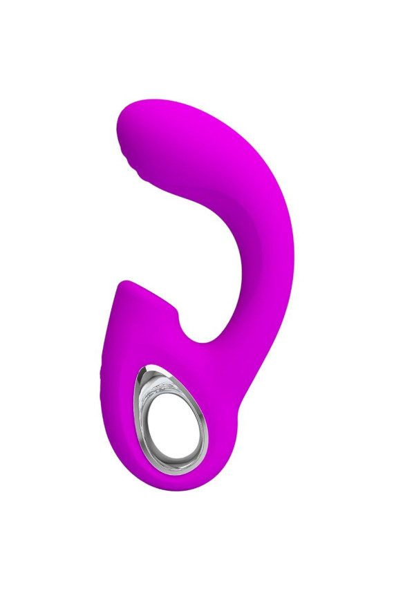 PRETTY LOVE - SIBEL SIBEL VIBRATORE PUNTO G + STIMOLATORE CLITORIDEO 10 VIBRAZIONI VIOLA