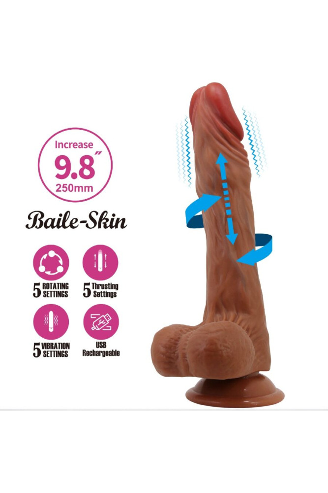 BAILE - CALISTO DILDO REALISTICO 24 CM CARNE