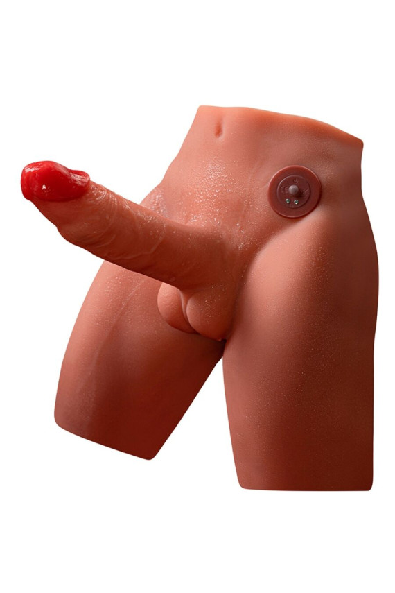 XISE - JASON DILDO MASTURBATORE REALISTICO CON SPINTA E VIBRAZIONE 17 CM