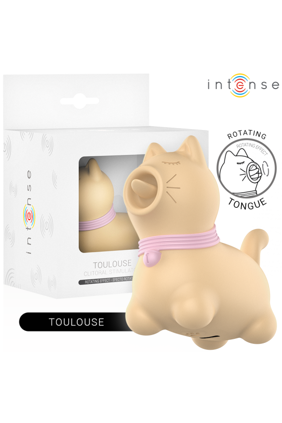 INTENSE - STIMOLATORE TOLOSA CON LINGUA ROTANTE A 360° GIALLO