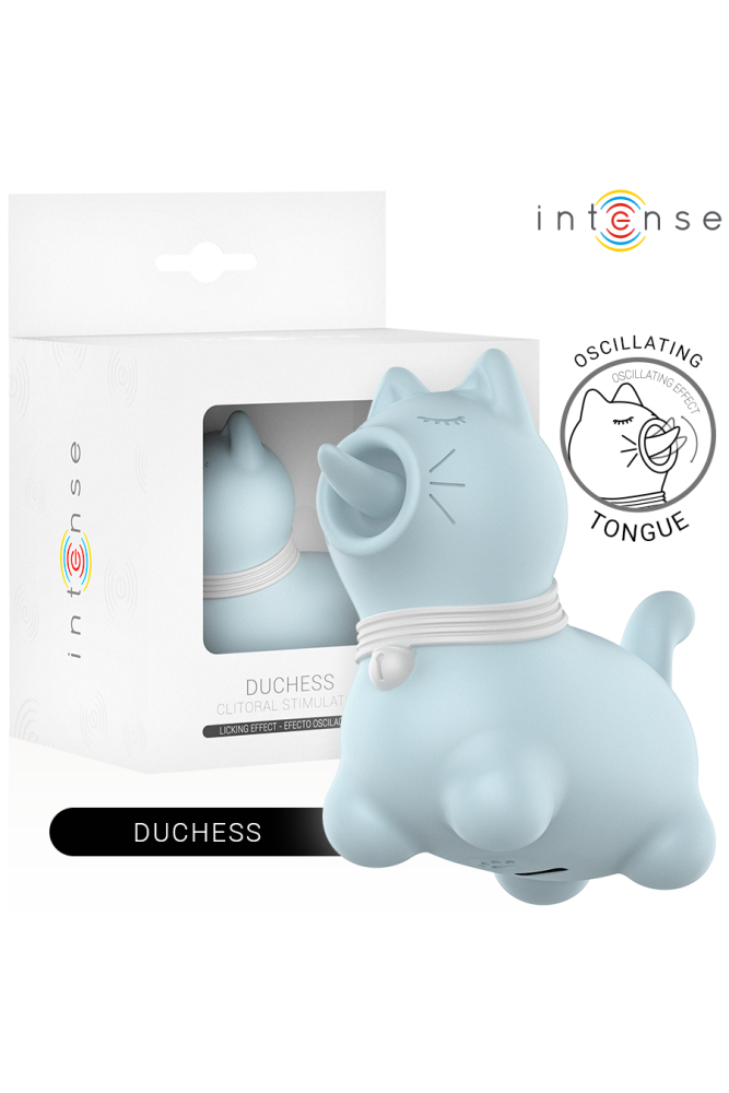 INTENSE - STIMOLATORE DUCHESS CON LINGUA ROTANTE 360º BLU