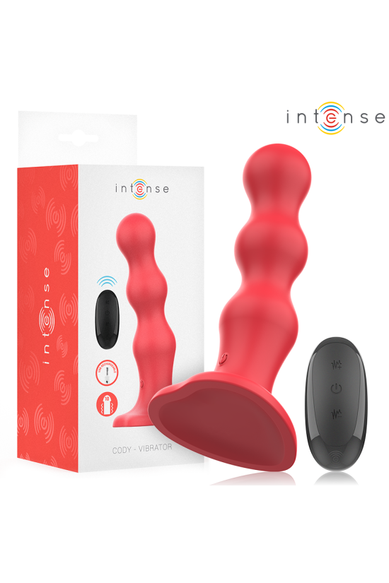INTENSE - CODY VIBRATORE CON VENTOSA TELECOMANDO ROSSO