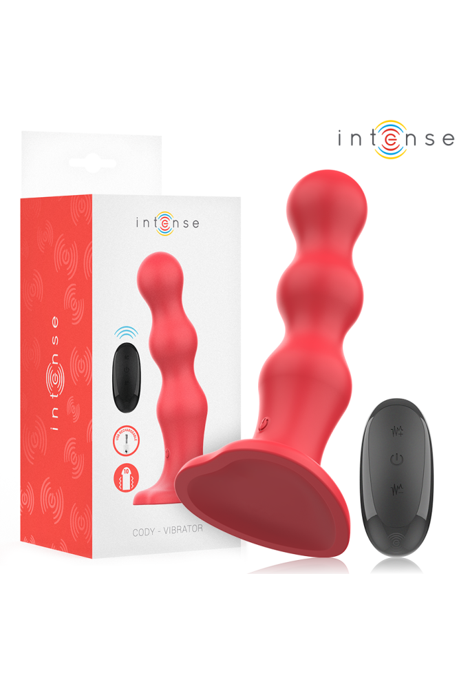 INTENSE - CODY VIBRATORE CON VENTOSA TELECOMANDO ROSSO