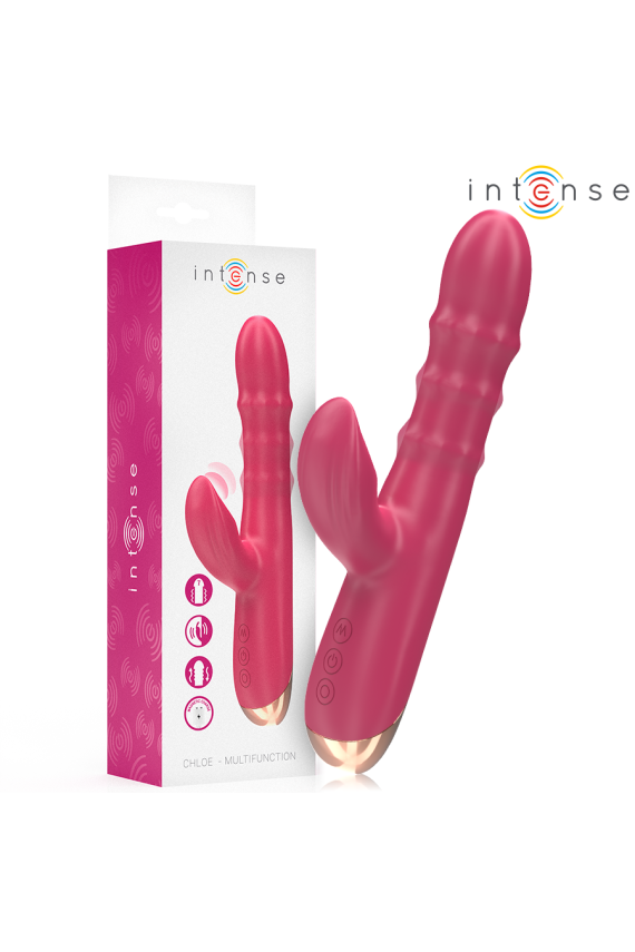 INTENSE - CHLOE VIBRATORE MULTIFUNZIONE 3 IN 1 ROSSO