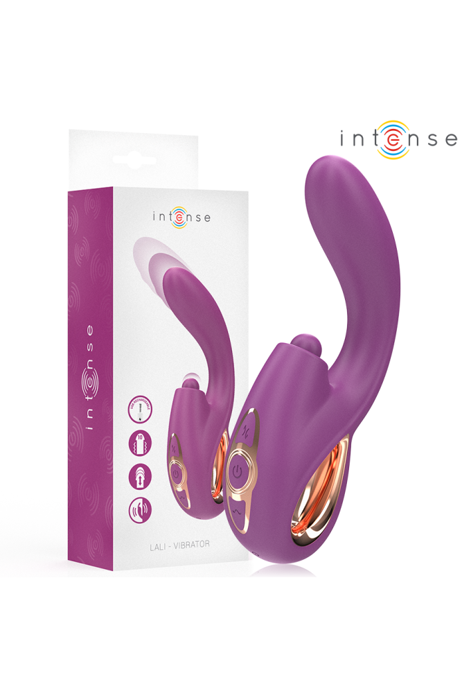 INTENSE - LALI VIBRATORE MULTIFUNZIONE PUNTO G TAPPING & THRUST & VIBRATION VIOLA