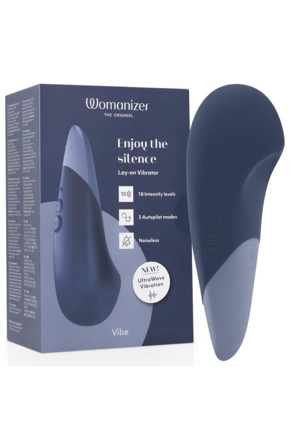 WOMANIZER - VIBE LAY-ON VIBRATORE SILENZIOSO BLU SCURO