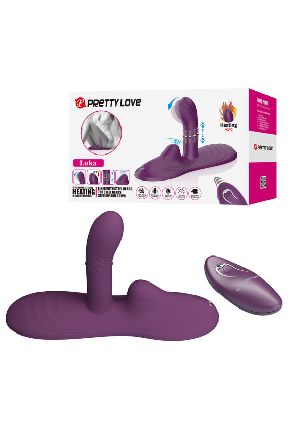 PRETTY LOVE - LUKA VIBRATORE CON EFFETTO CALORE E TELECOMANDO