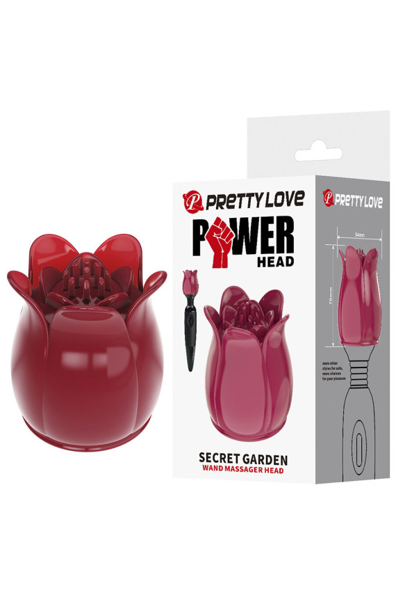PRETTY LOVE - SECRET GARDEN TESTA DA MASSAGGIO ROSA
