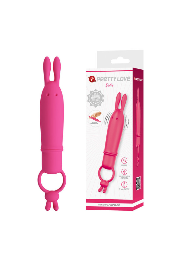 PRETTY LOVE - DELIA VIBRATORE CONIGLIO CON ANELLO DI RESISTENZA