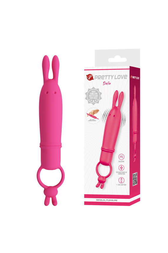 PRETTY LOVE - DELIA VIBRATORE CONIGLIO CON ANELLO DI RESISTENZA
